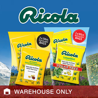 Ricola Original Or LemonMint Herb Sugar Free Throat Drops