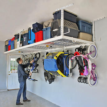 SafeRacks Overhead Garage Storage Combo Kit, Two 4 ft. x 8 ft