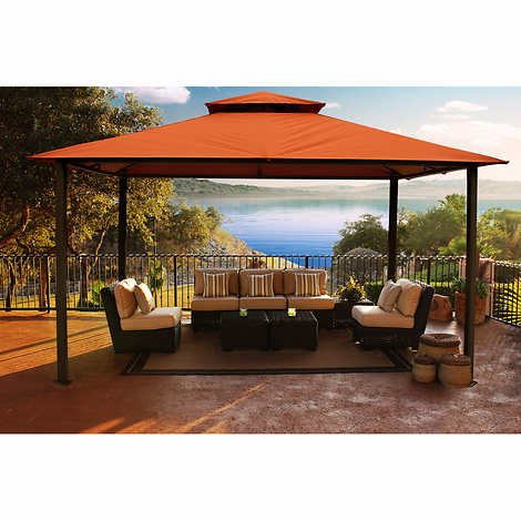 Kingsbury 10.5' x 14.3' Soft Top Gazebo