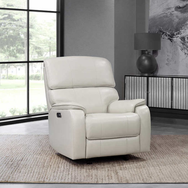 Barcalounger Columbia Leather Power Recliner with Power Headrest